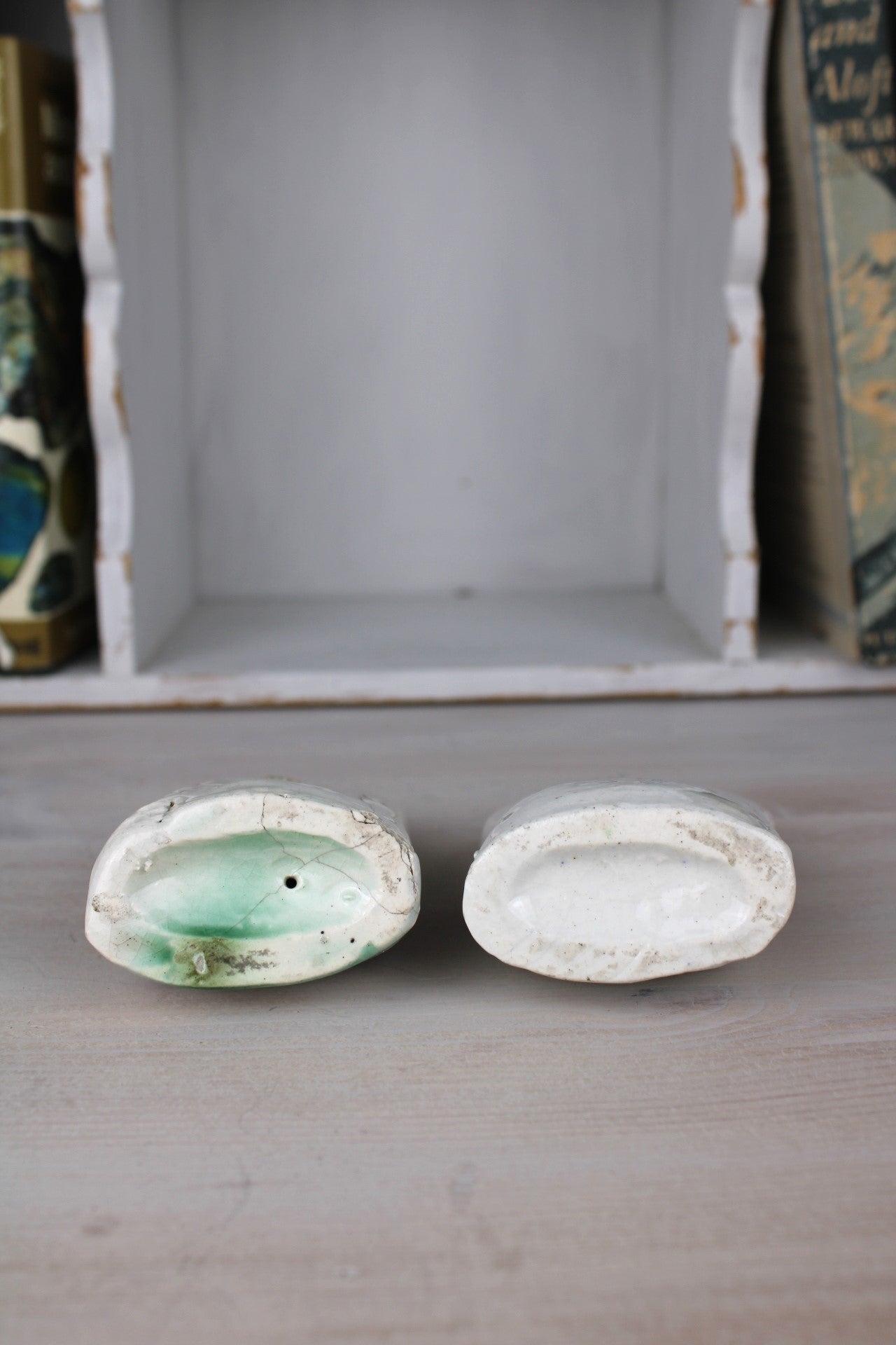 Pair of Small Staffordshire Flatback Figurines