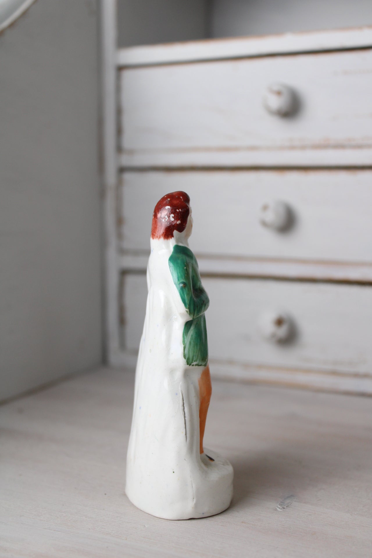 Staffordshire Antique Pottery Small Man Figurine