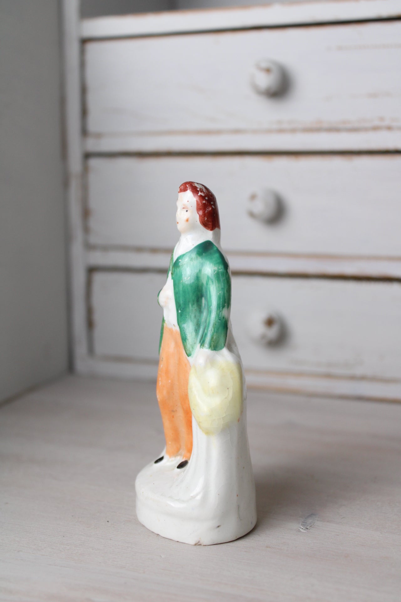 Staffordshire Antique Pottery Small Man Figurine