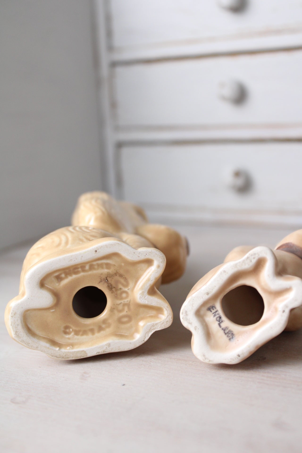 Sylvac Vintage Basset Hounds Set of 2