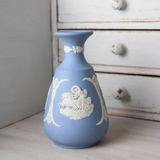 Wedgwood Jasperware Vintage Vase in Blue