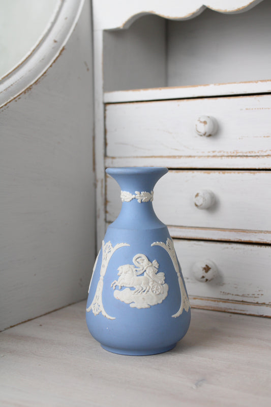 Wedgwood Jasperware Vintage Vase in Blue