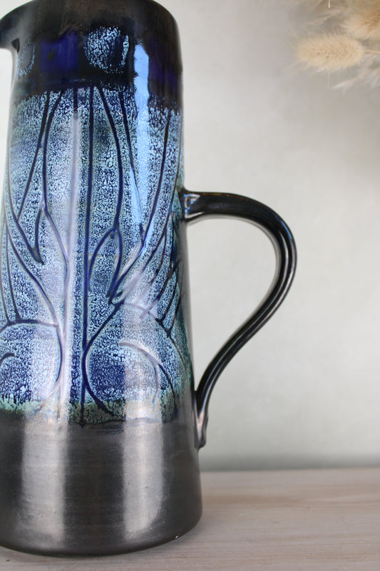 1970s Newlyn Pottery Everidge Stevens Medallion Jug