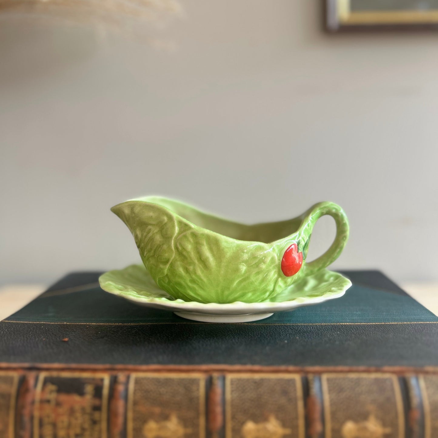 Carlton Ware Lettuce Jug and Saucer