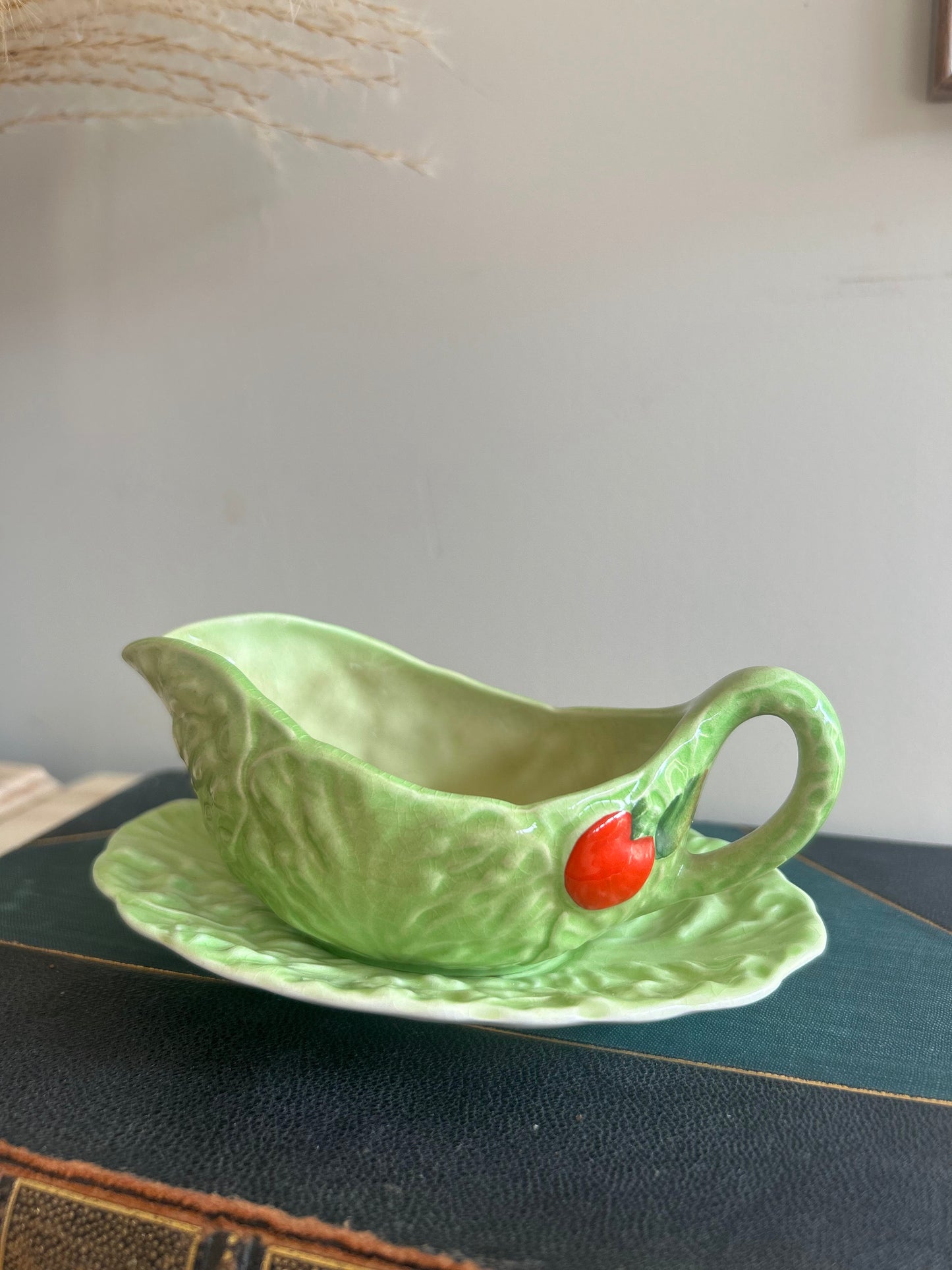 Carlton Ware Lettuce Jug and Saucer