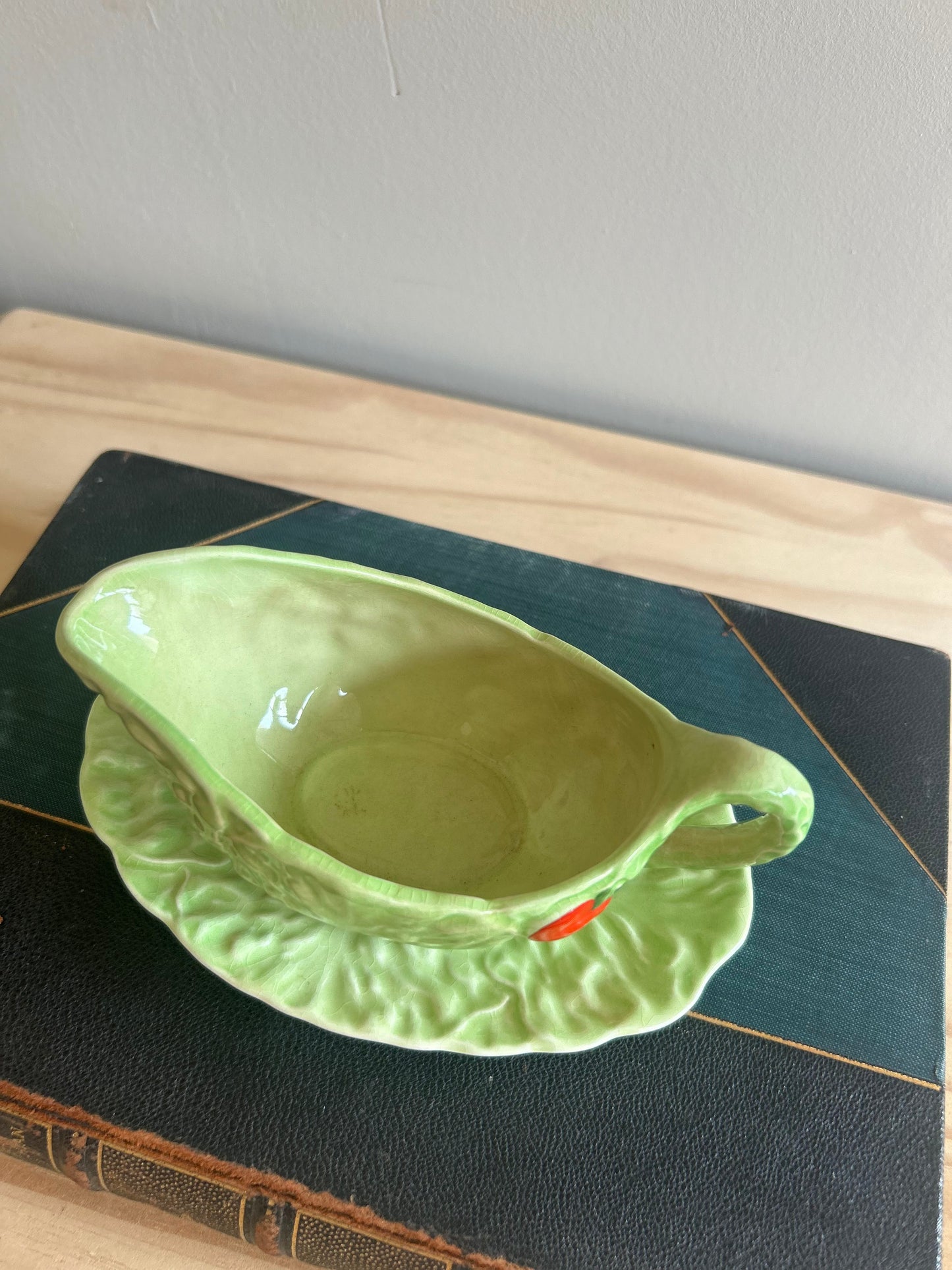 Carlton Ware Lettuce Jug and Saucer