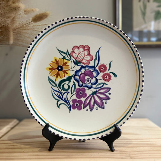 Poole Pottery Floral Plate