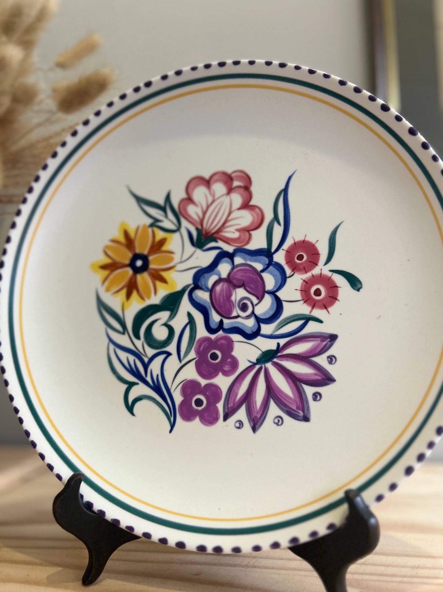 Poole Pottery Floral Plate