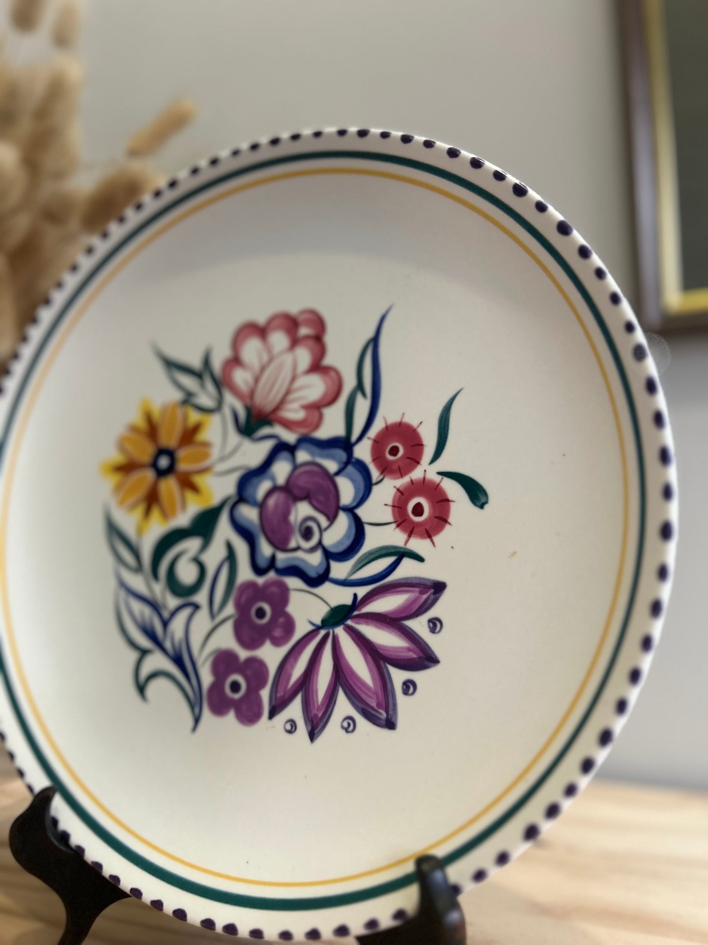 Poole Pottery Floral Plate