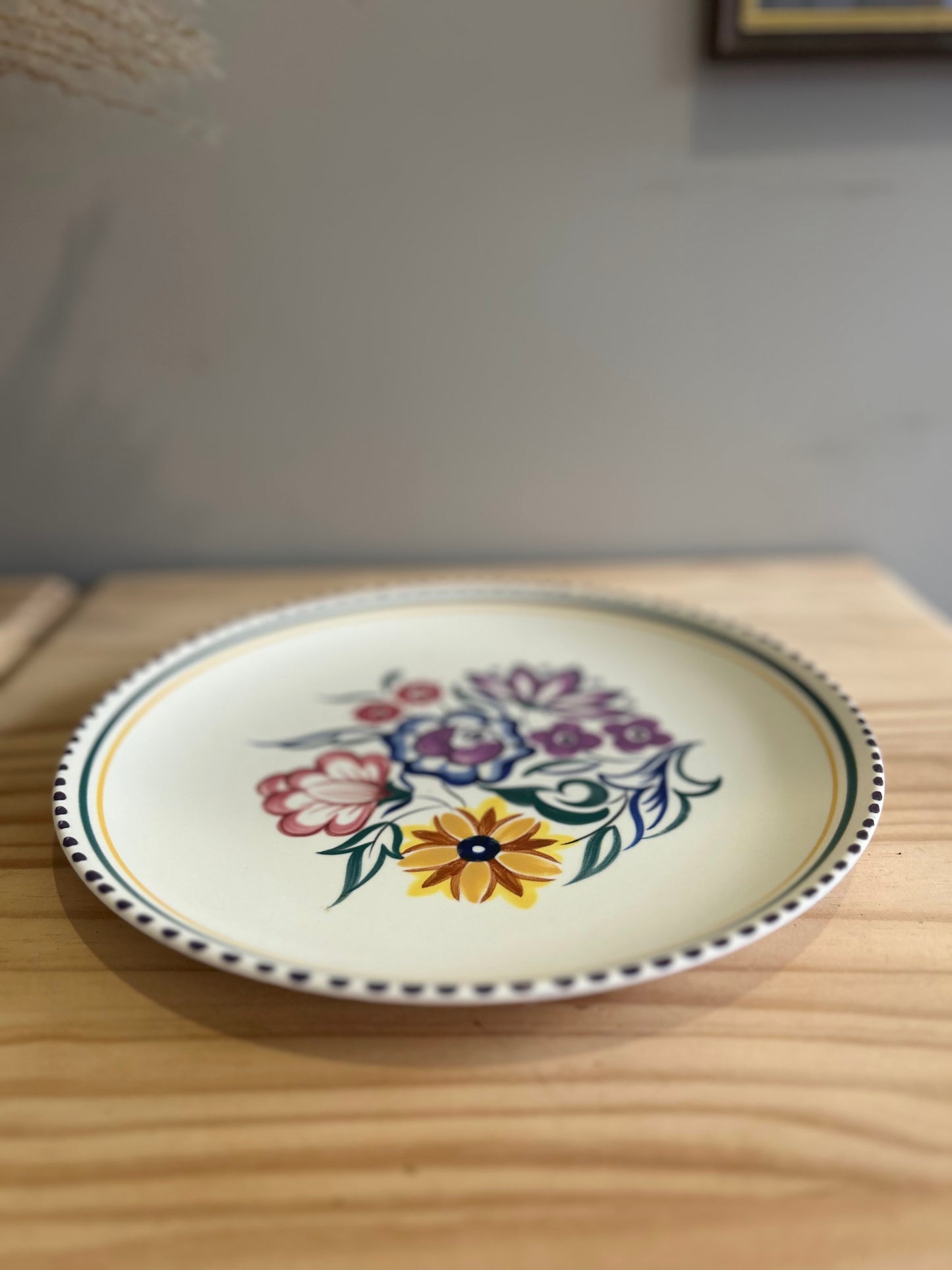 Poole Pottery Floral Plate