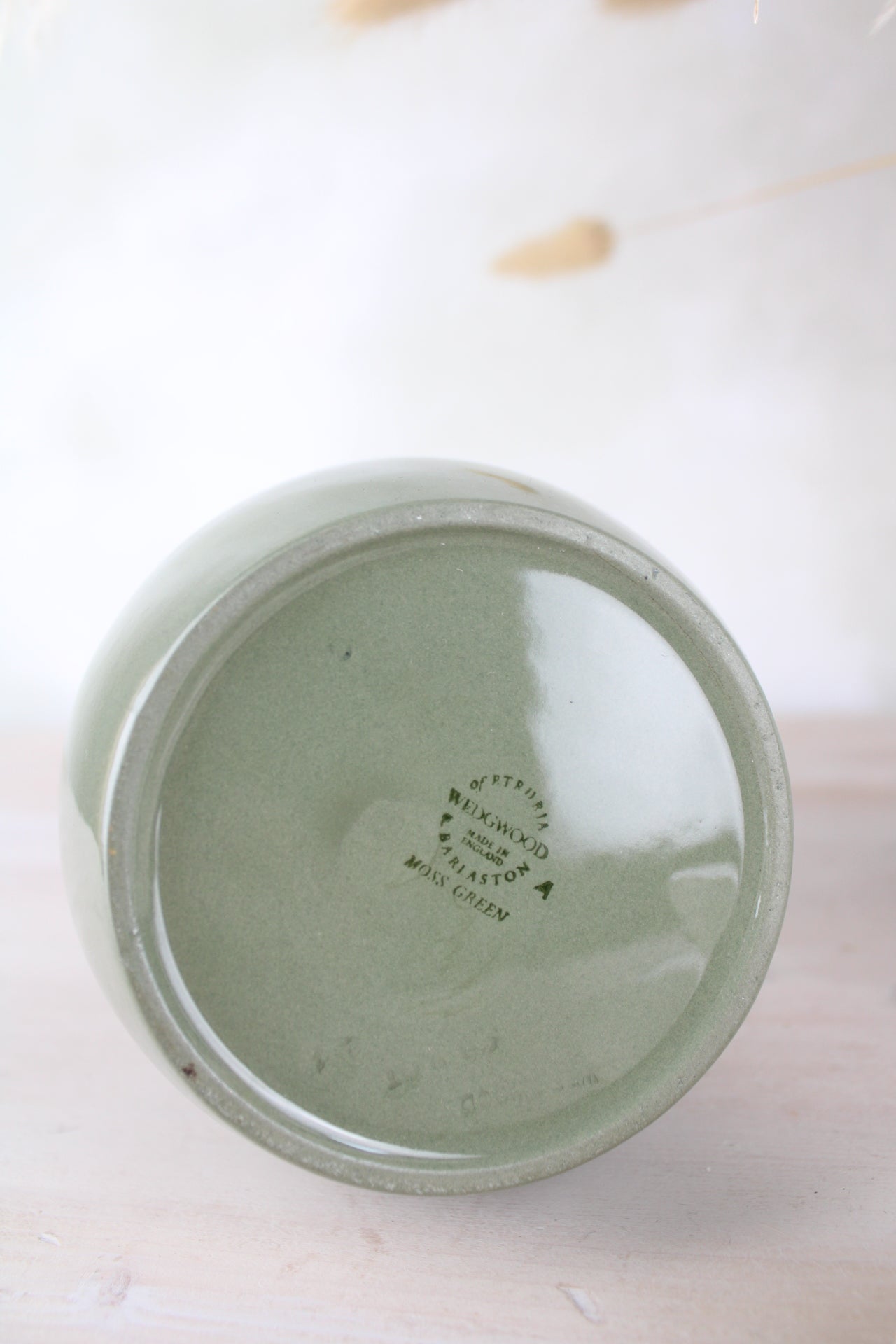 Wedgwood Moss Green Coffee Pot and Milk Jug