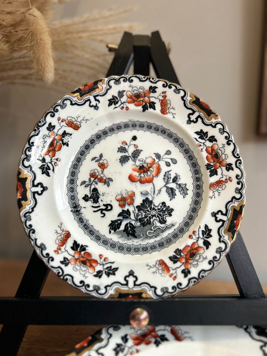 Set of 6 Imperial China Chelsea Works Vintage Side Plates
