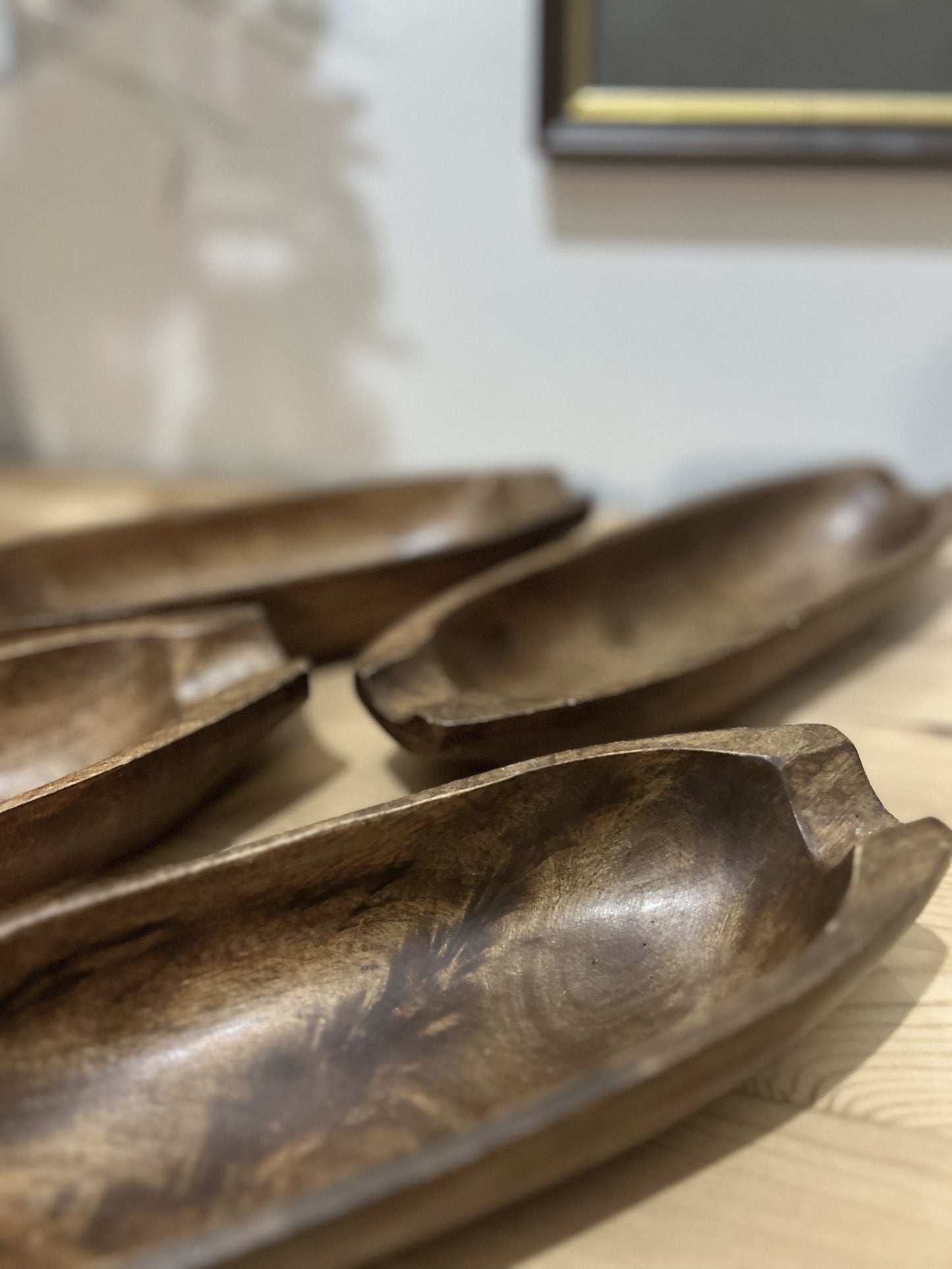 Set of 4 teak Wooden Corn Bowls