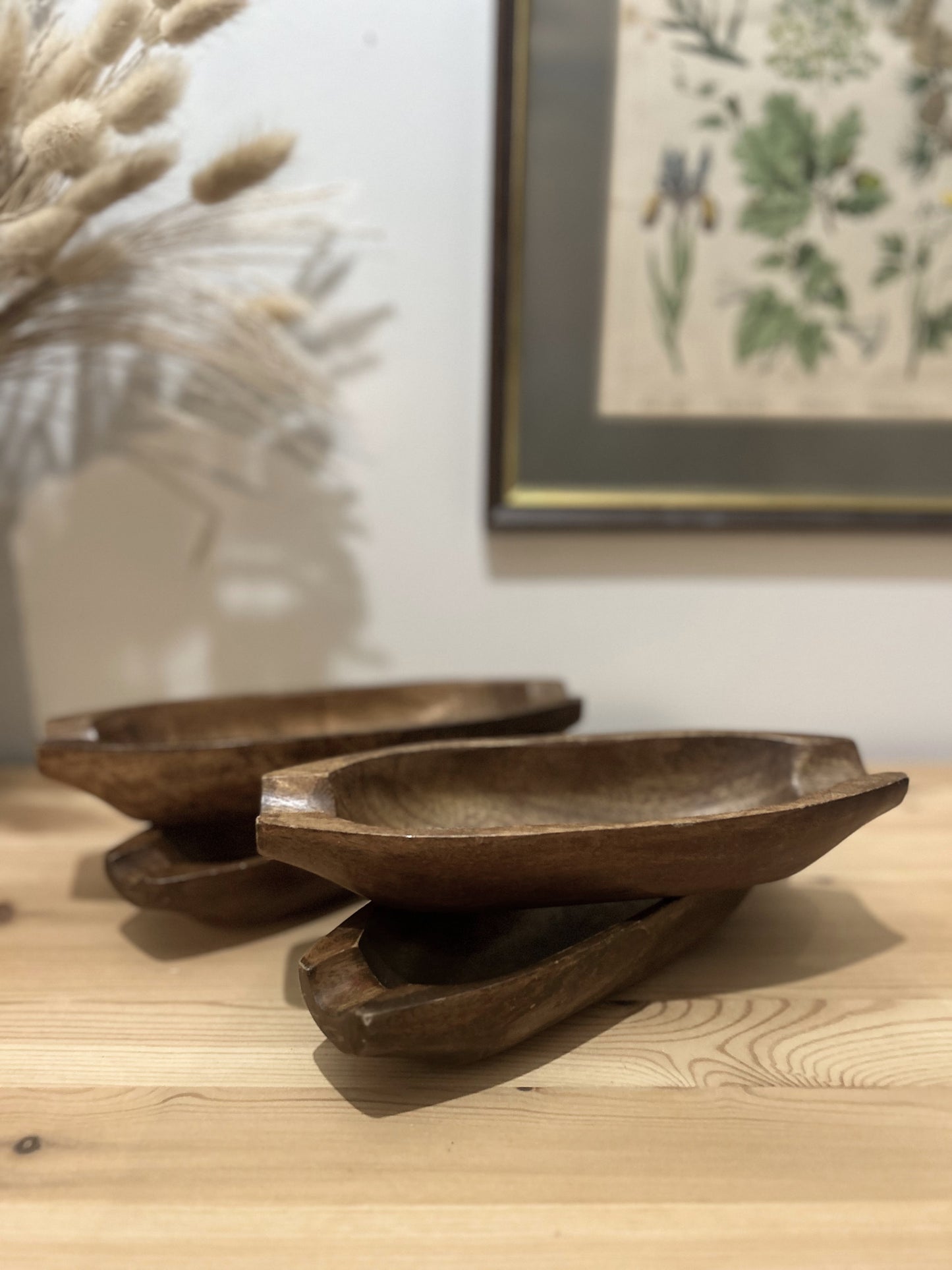 Set of 4 teak Wooden Corn Bowls