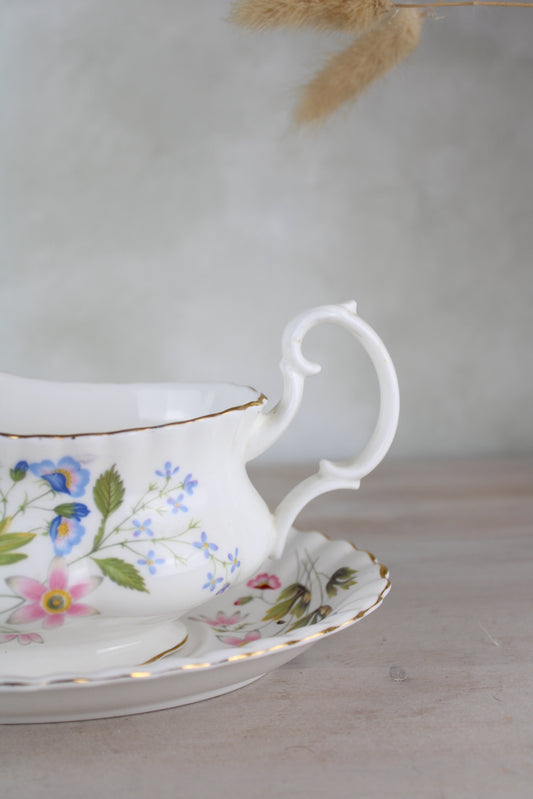 Richmond Wild Anemone Vintage Gravy Boat and Saucer