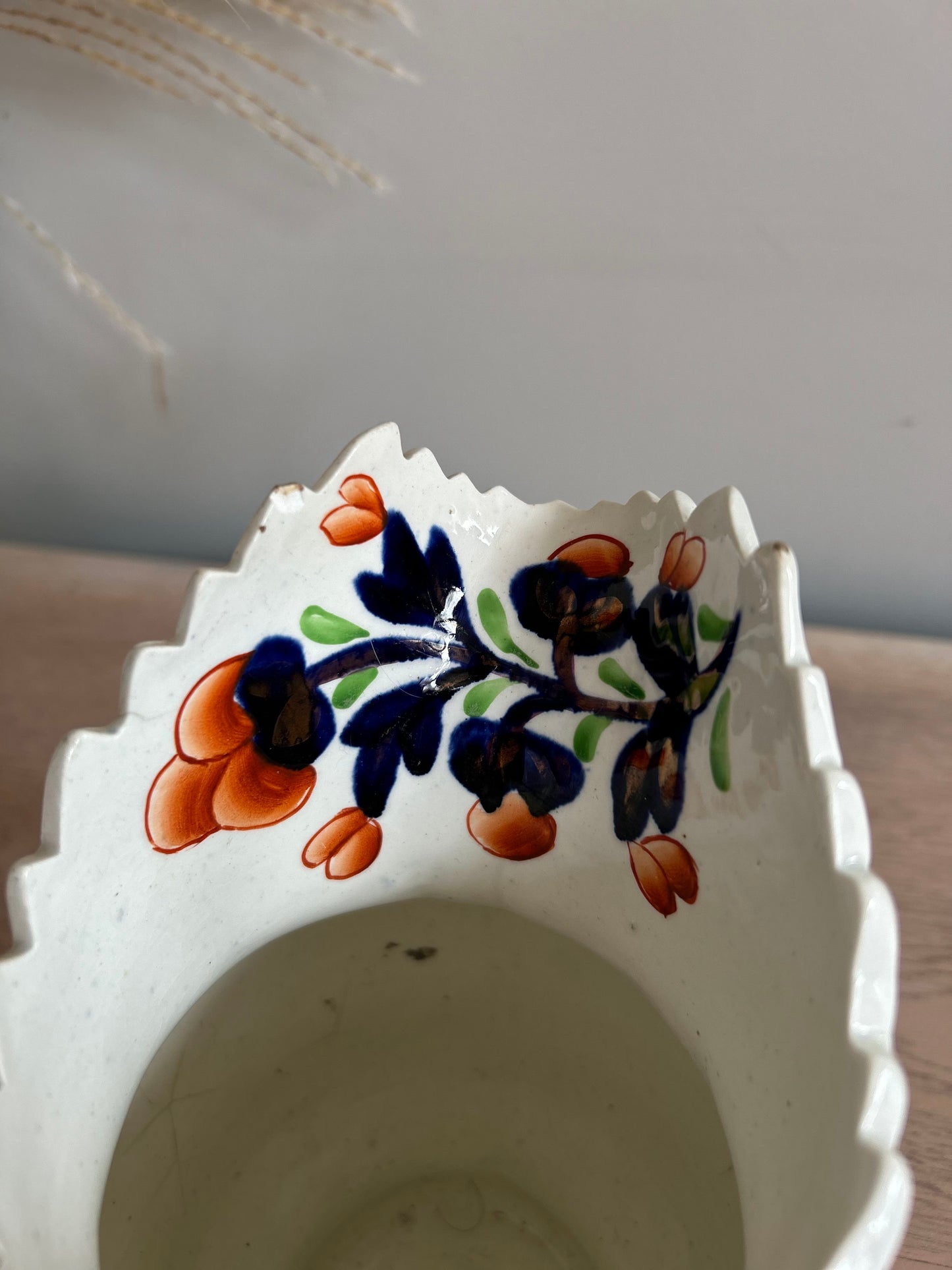 Welsh Floral Hand Painted Vintage Ceramic Jug