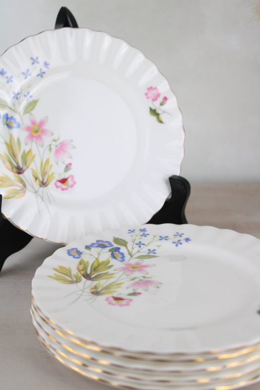 Set of 6 Richmond Wild Anemone Vintage Side Plates