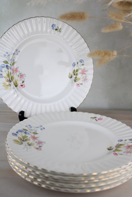 Set of 6 Richmond Wild Anemone Vintage Dinner Plates