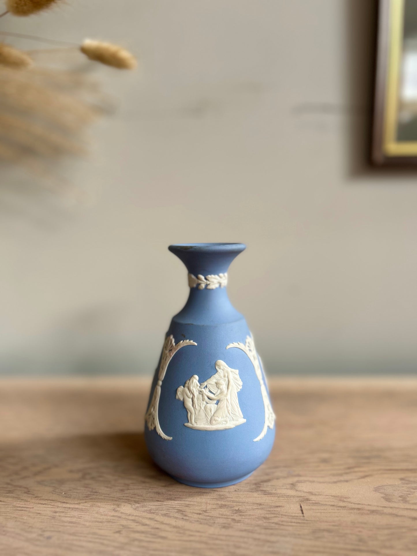 Wedgwood Jasperware Vintage Vase in Blue