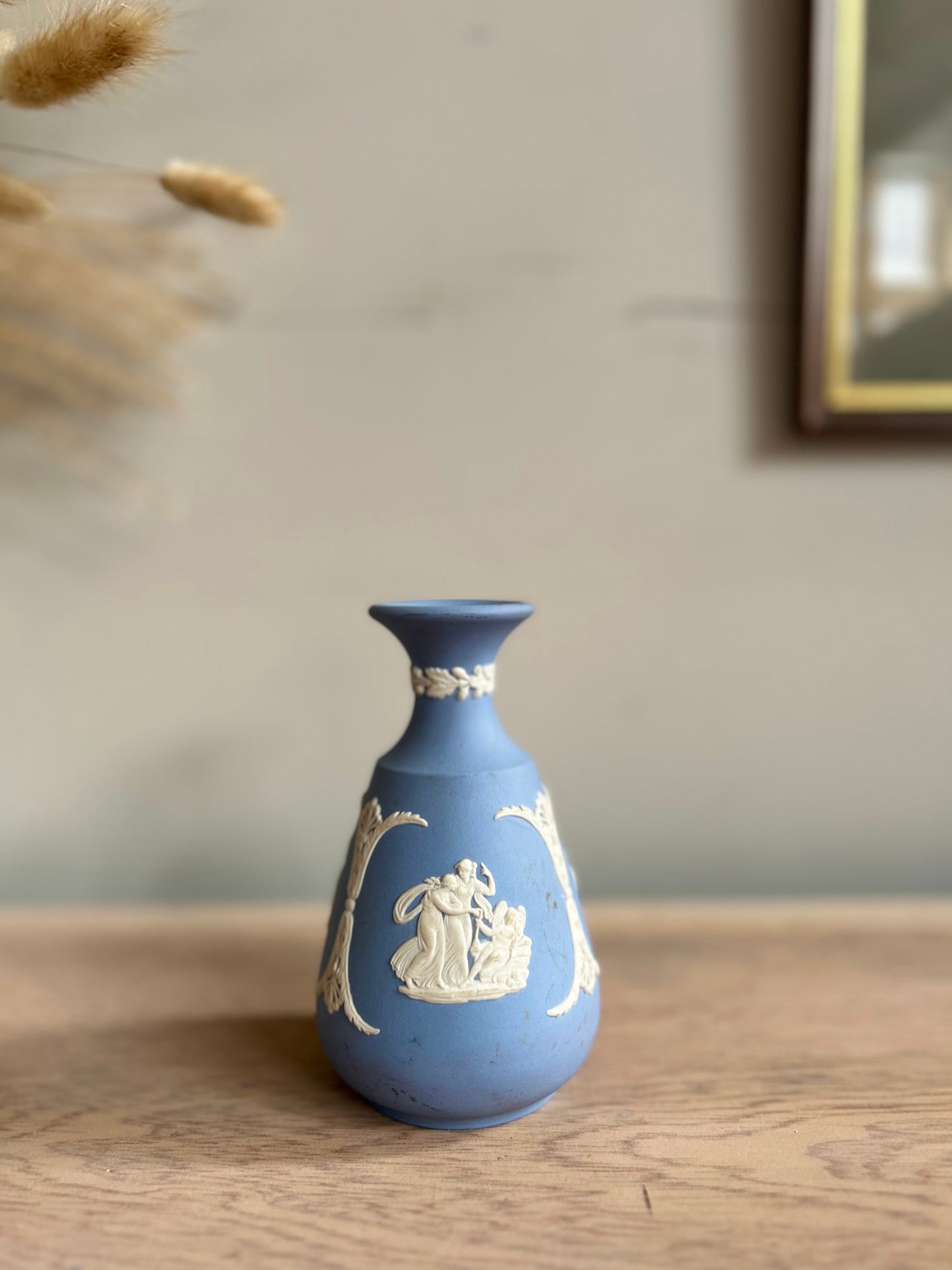 Wedgwood Jasperware Vintage Vase in Blue