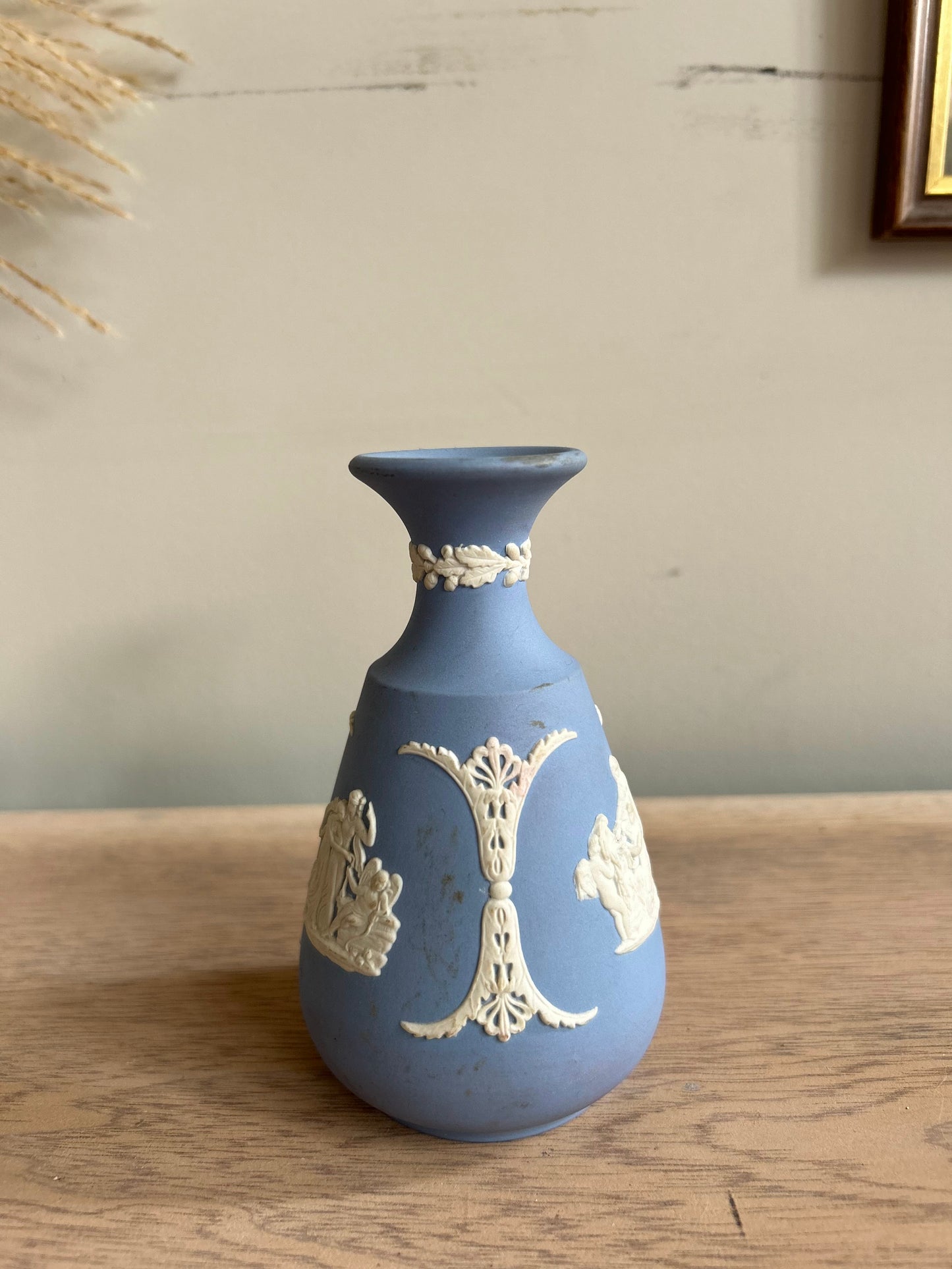 Wedgwood Jasperware Vintage Vase in Blue