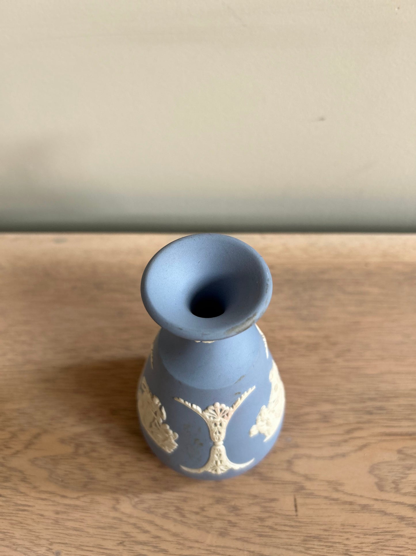 Wedgwood Jasperware Vintage Vase in Blue