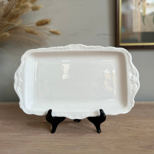 White China Vintage Trinket Tray