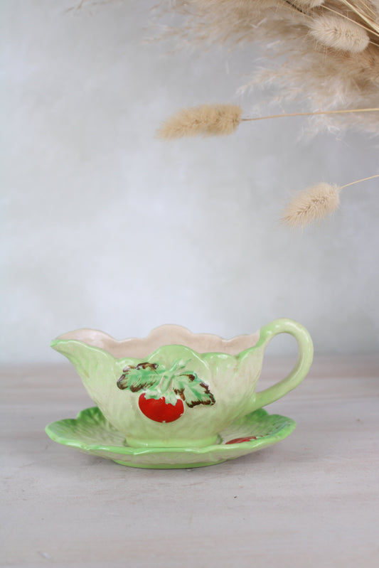 Lettuce Ware Arthur Wood Jug and Saucer