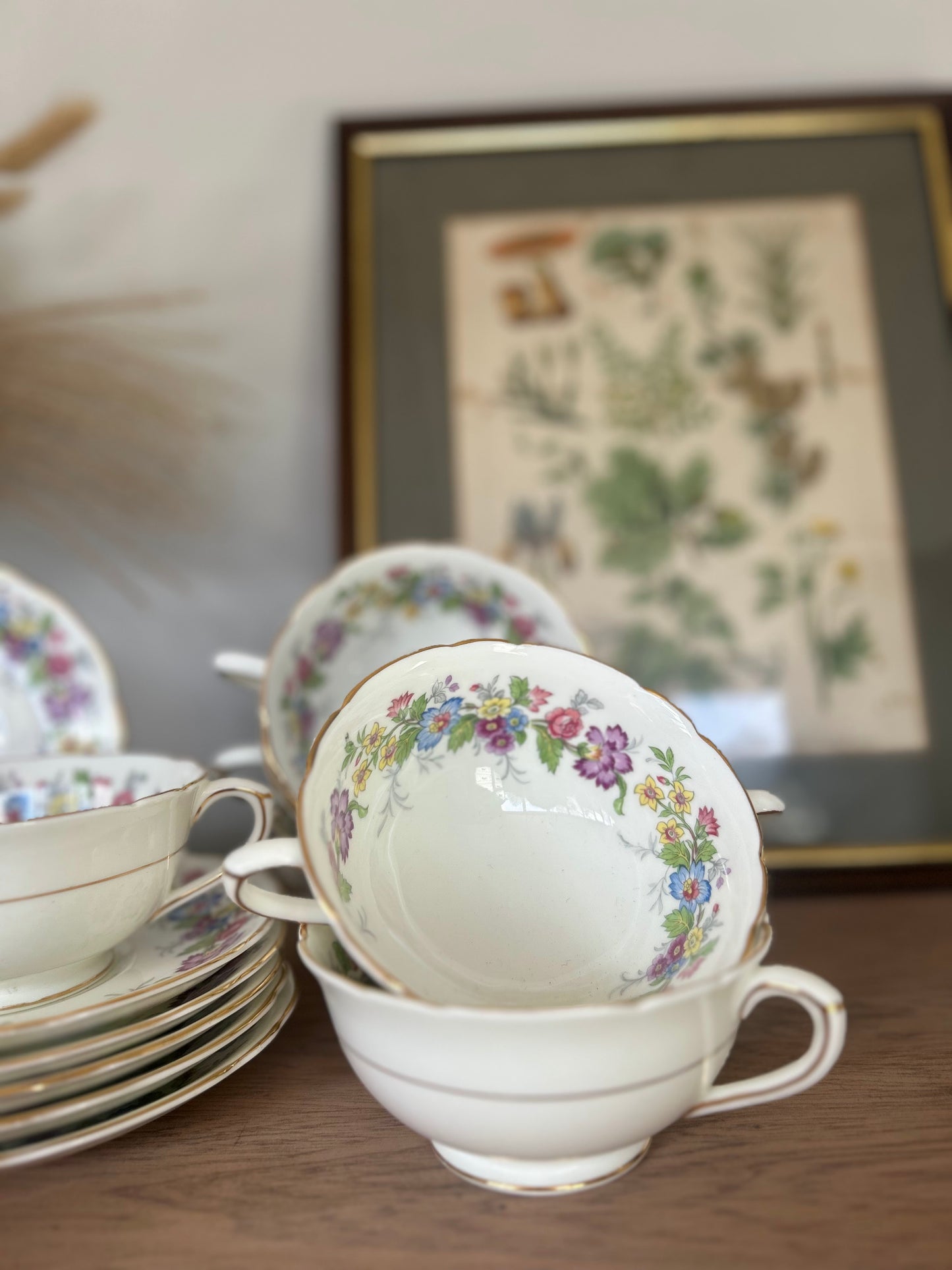 Set of 6 Coalport Maylime Soup Bowls