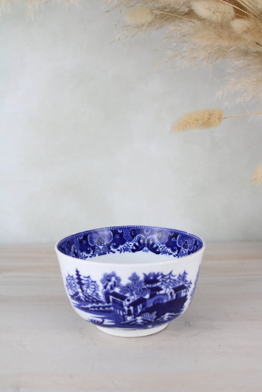 Blue and White Vintage Sugar Bowl