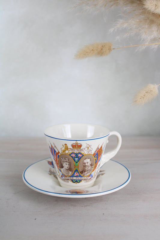 Silver Jubilee Teacup and Saucer