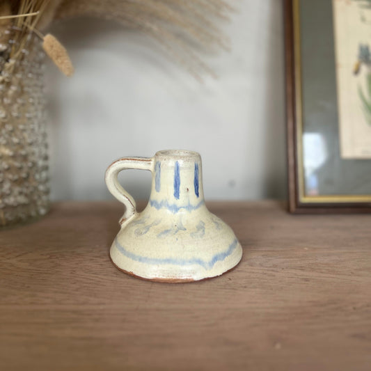 Handmade JK Pottery Candlestick Holder