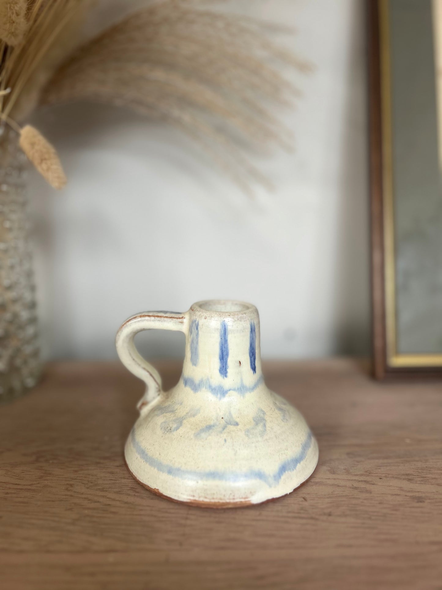 Handmade JK Pottery Candlestick Holder