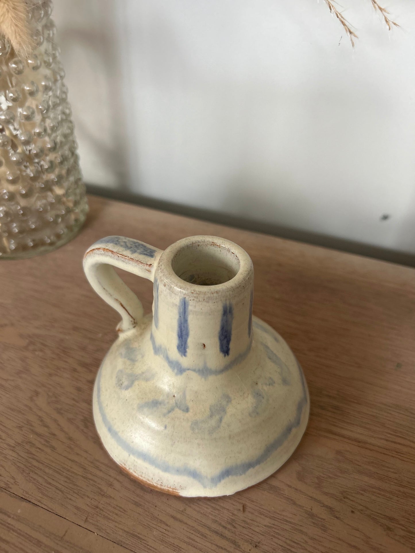 Handmade JK Pottery Candlestick Holder