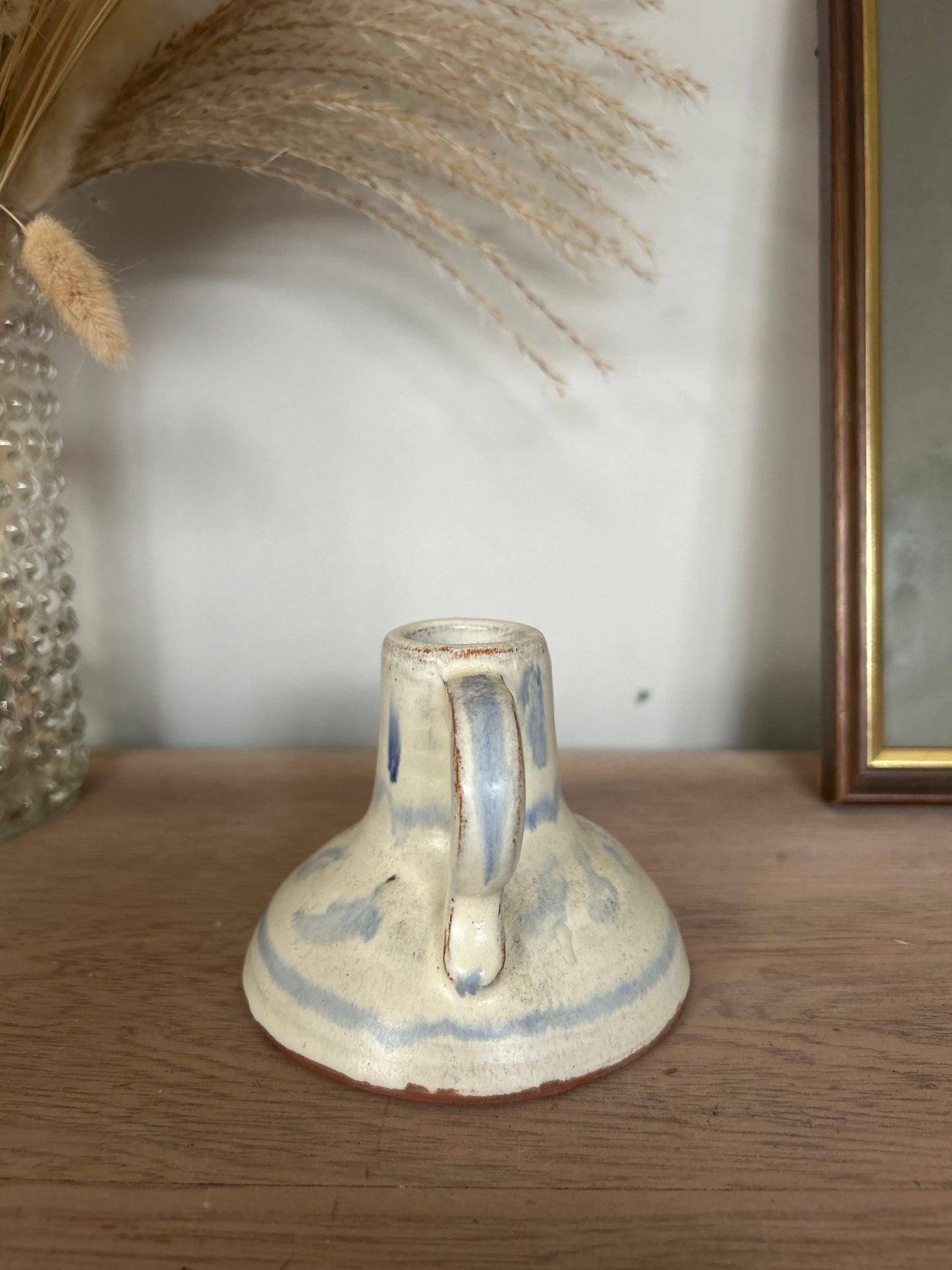 Handmade JK Pottery Candlestick Holder