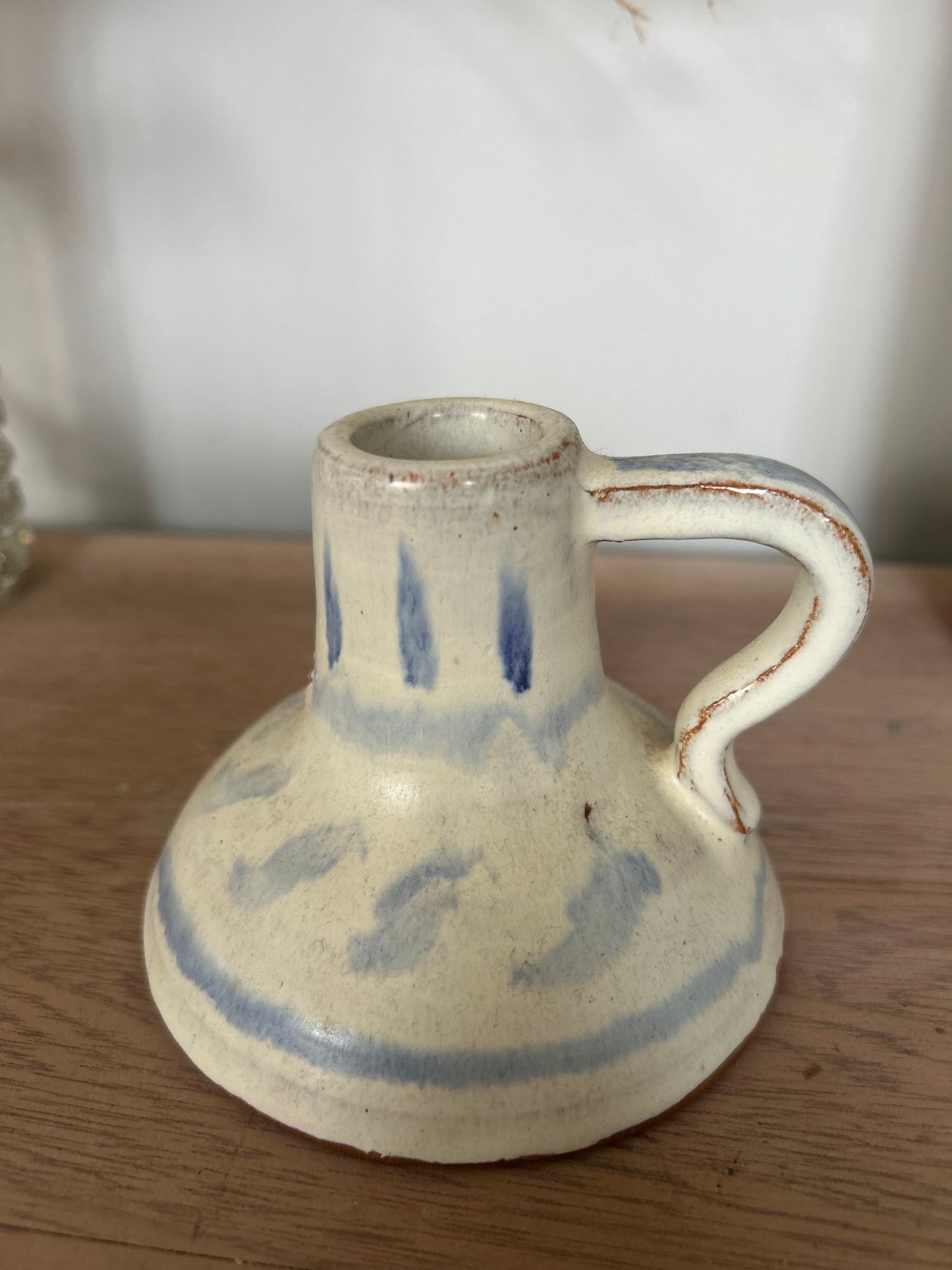 Handmade JK Pottery Candlestick Holder