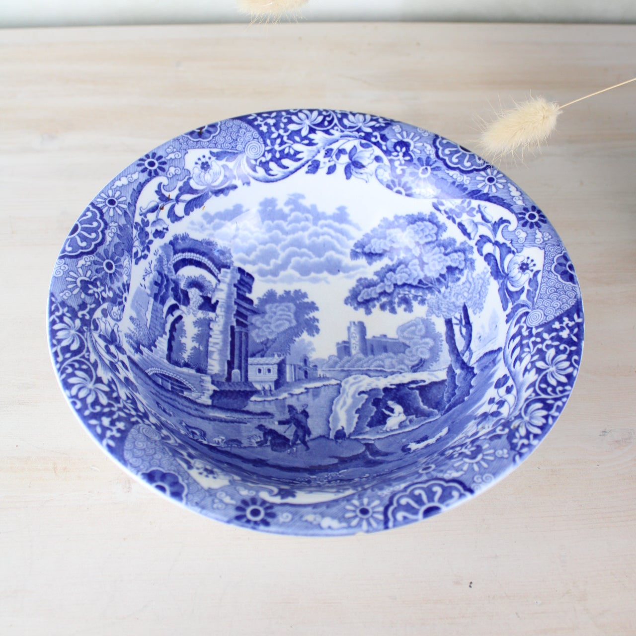 Spode blue and White Serving Bowl