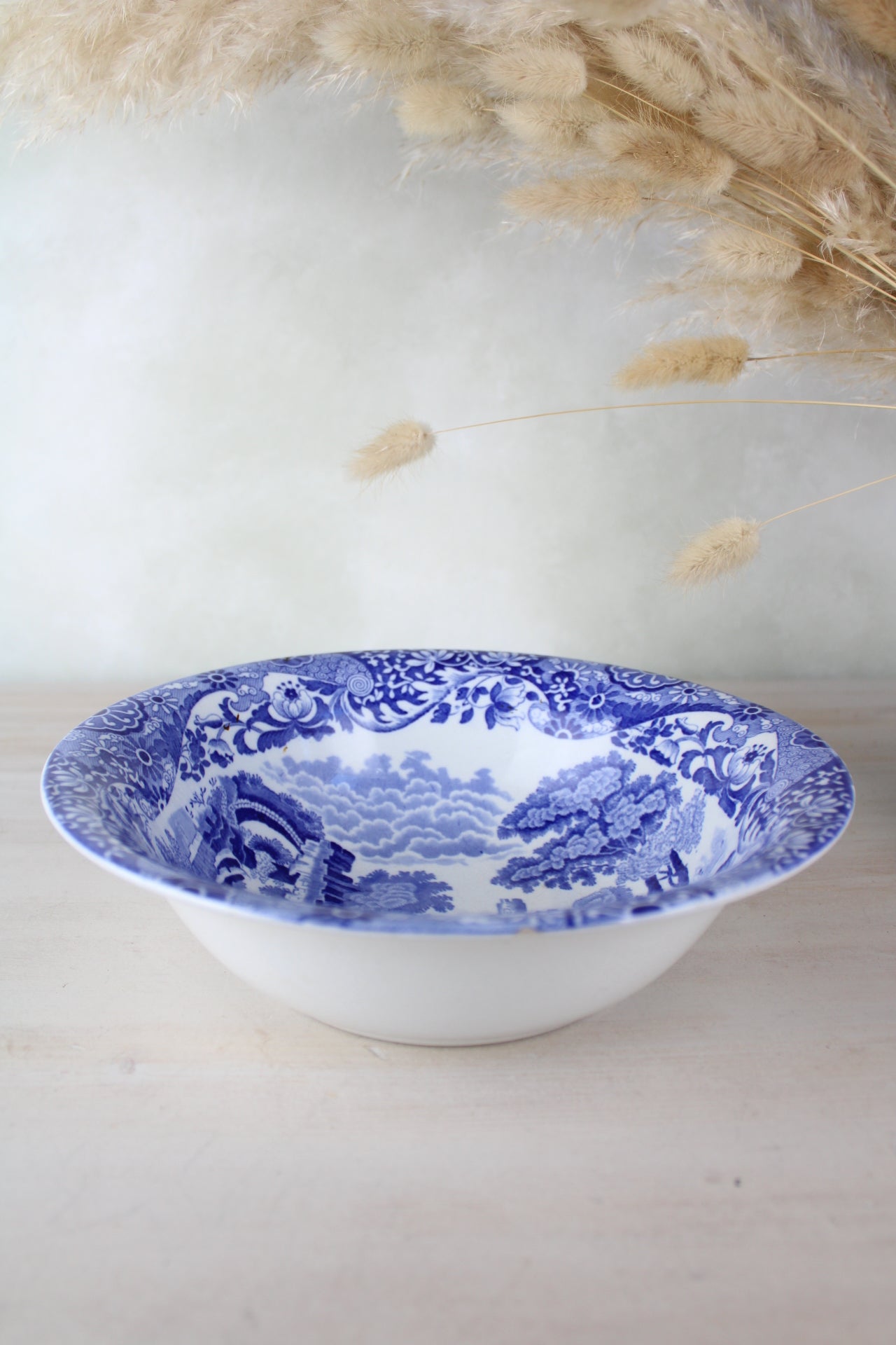 Spode blue and White Serving Bowl