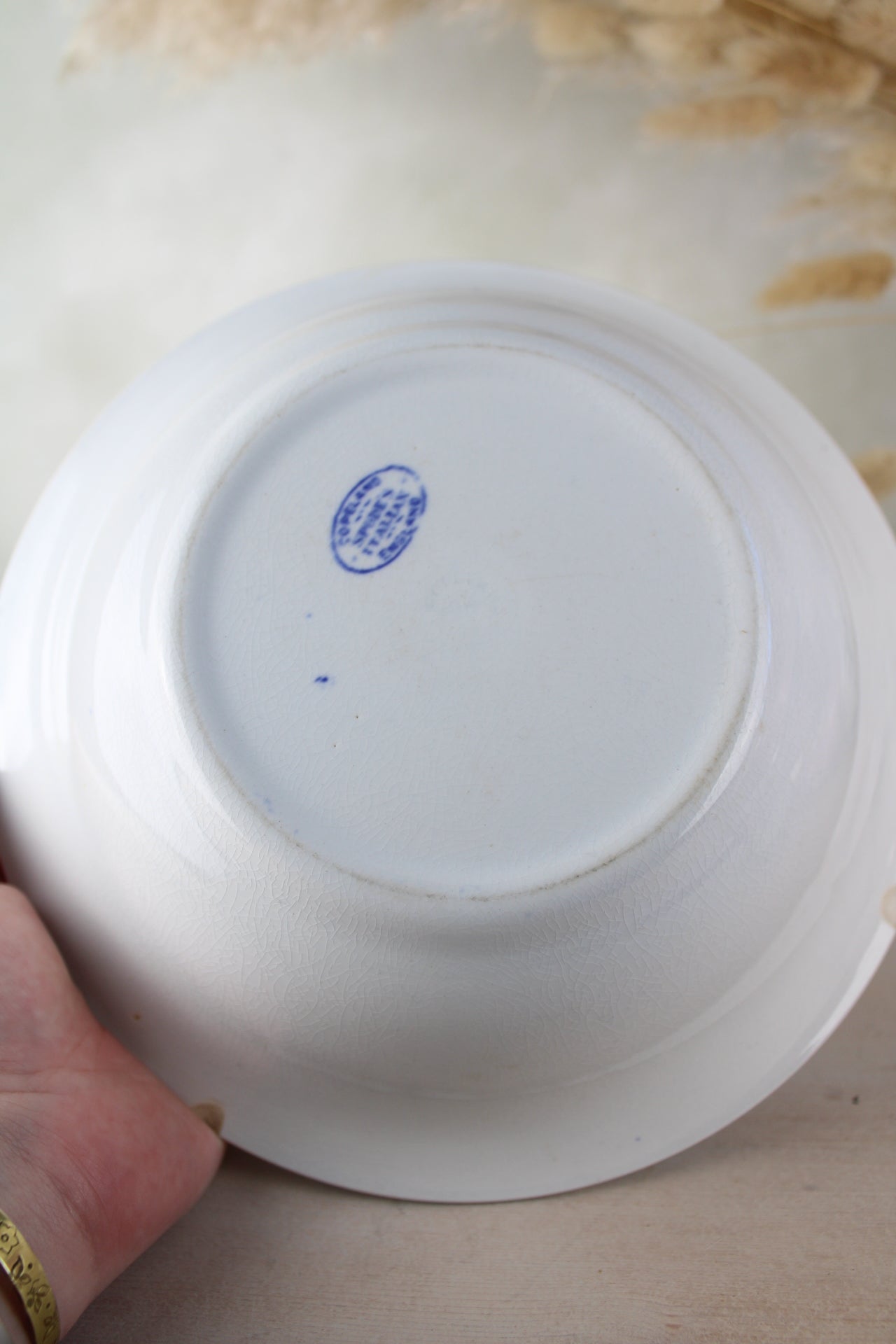 Spode blue and White Serving Bowl