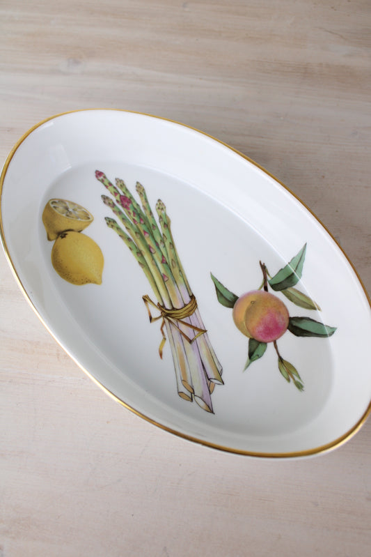 Royal Worcester Evesham Asparagus Cooking Dish