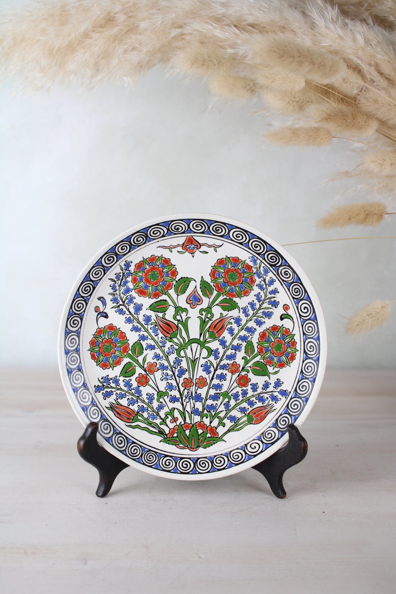 Small Greek Floral Hanging Plate