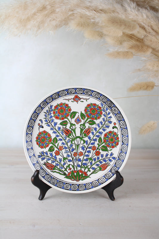 Small Greek Floral Hanging Plate