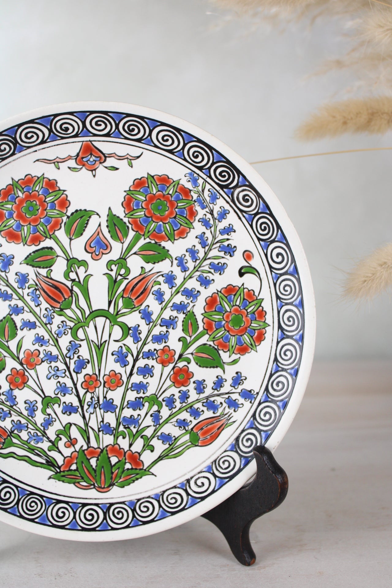 Small Greek Floral Hanging Plate