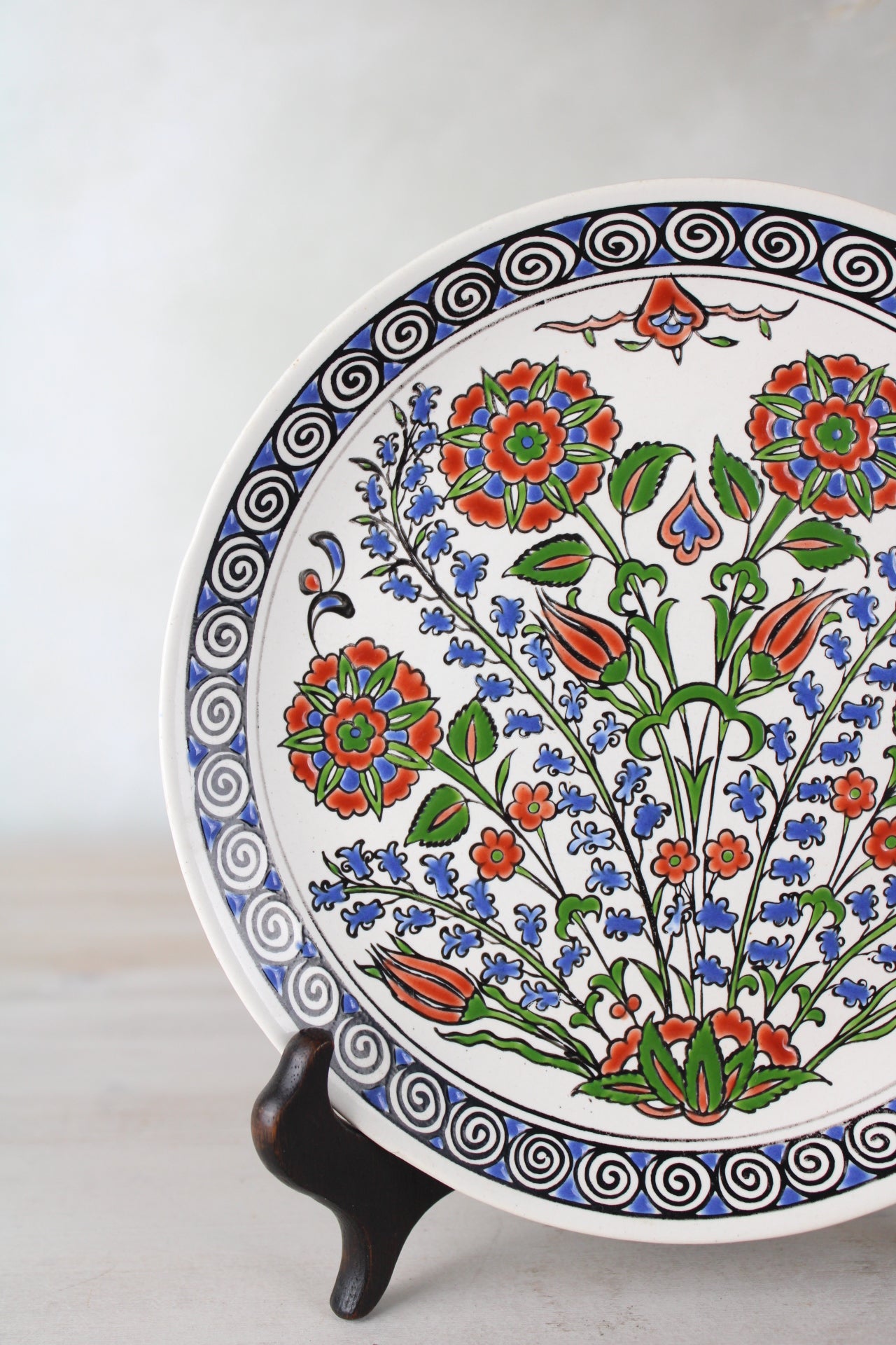 Small Greek Floral Hanging Plate
