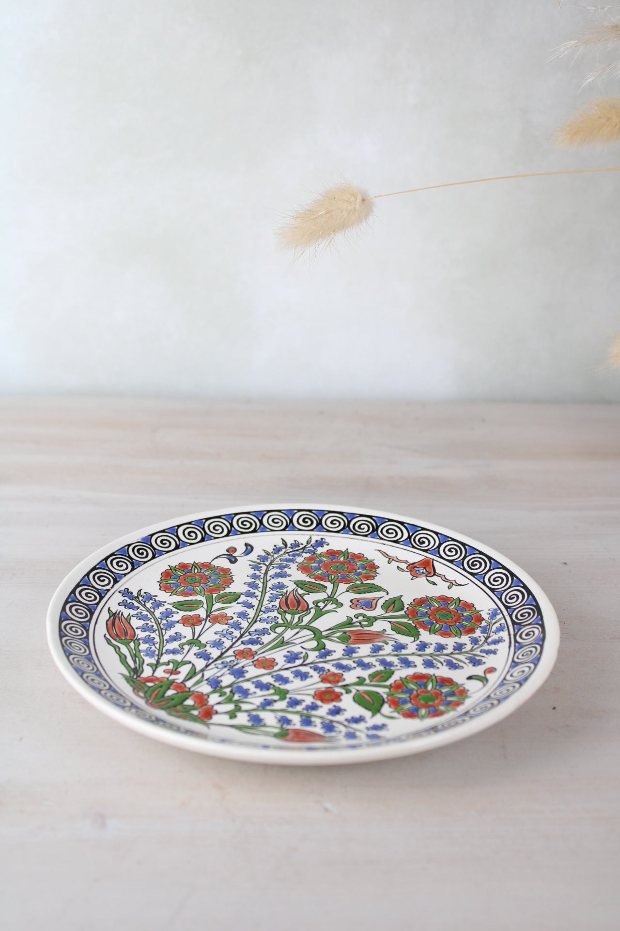 Small Greek Floral Hanging Plate