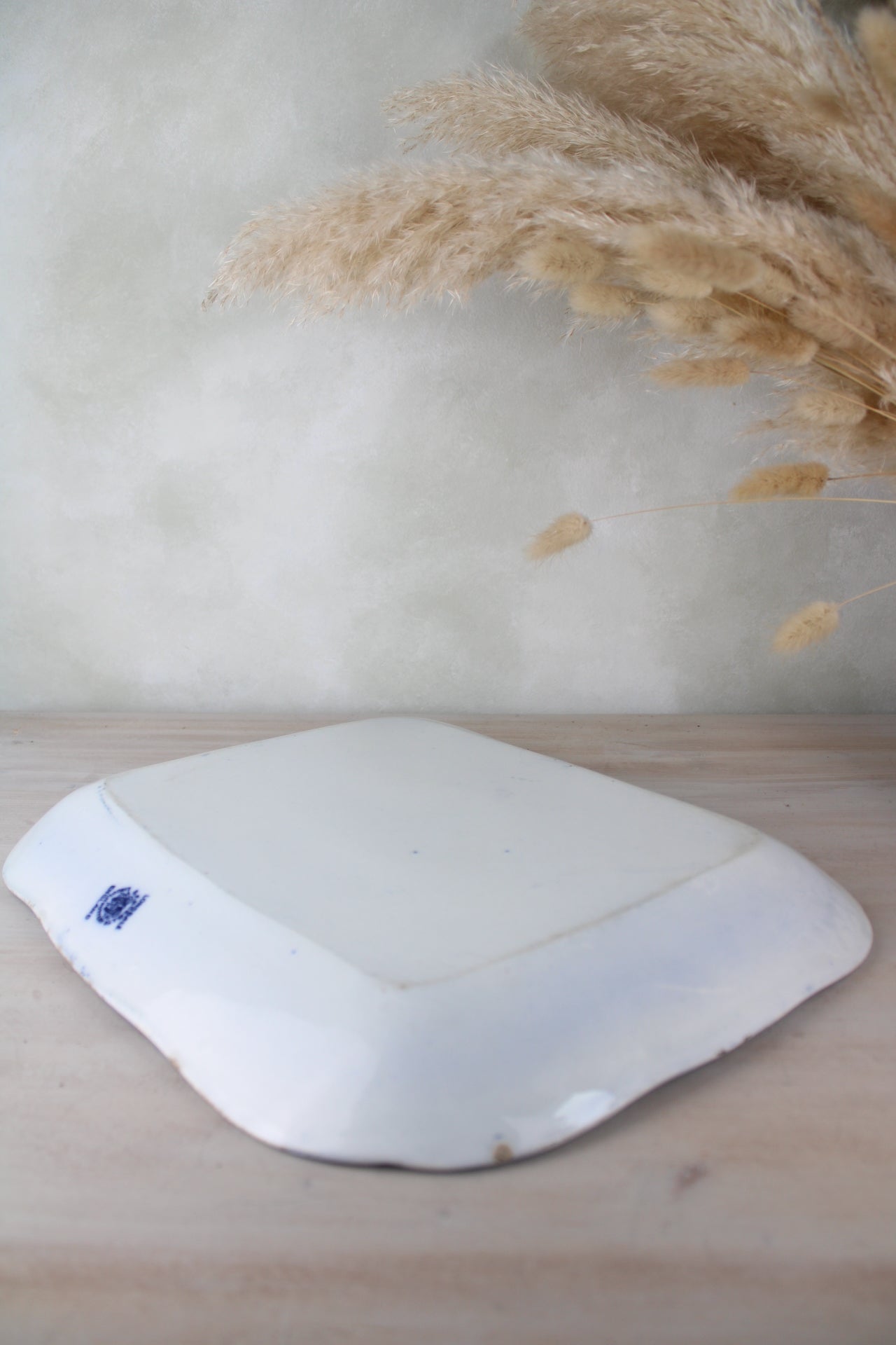 Lonsdale Blue and White Vintage Platter