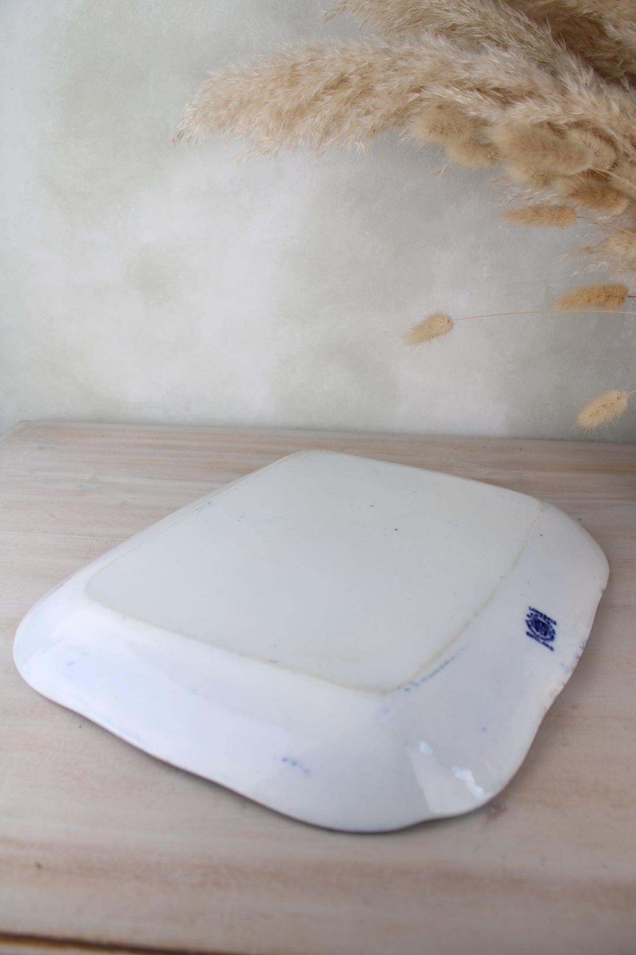Lonsdale Blue and White Vintage Platter