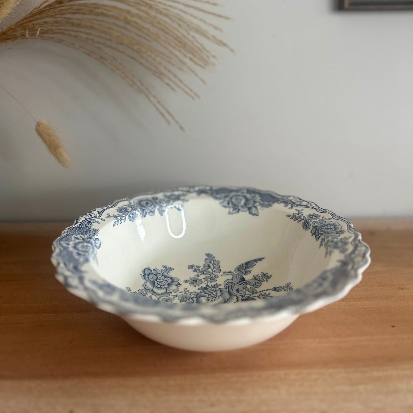 Crown Ducal Bristol Bowl in Slate Blue and White