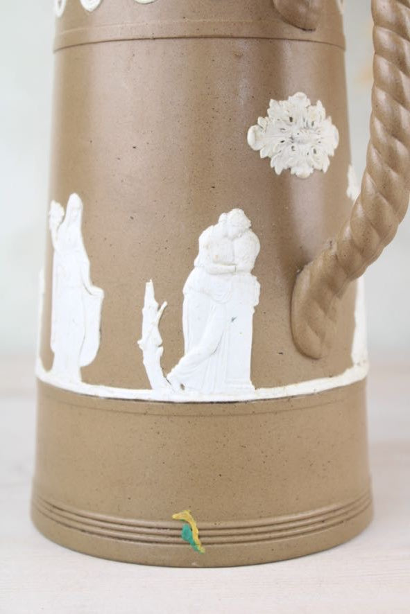 Brown Dudson Brothers Wedgewood Jasperware with Pewter Lid
