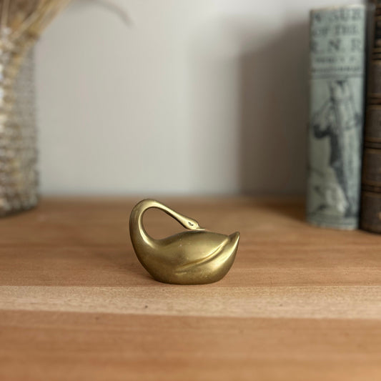 Brass Swan Figurine